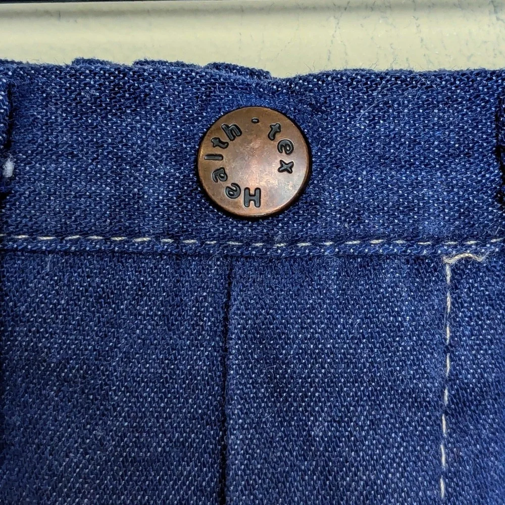 Vintage HealthTex 70s Wide Leg Logo‎ Cute Baby Denim Jeans - 6 Months